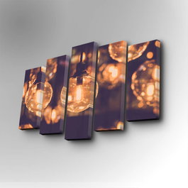 Wallity Cuadro Decorativo en Lienzo de 5 Piezas 5PUC-068